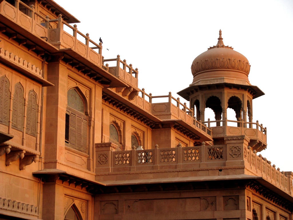 Local location — sandstone haveli