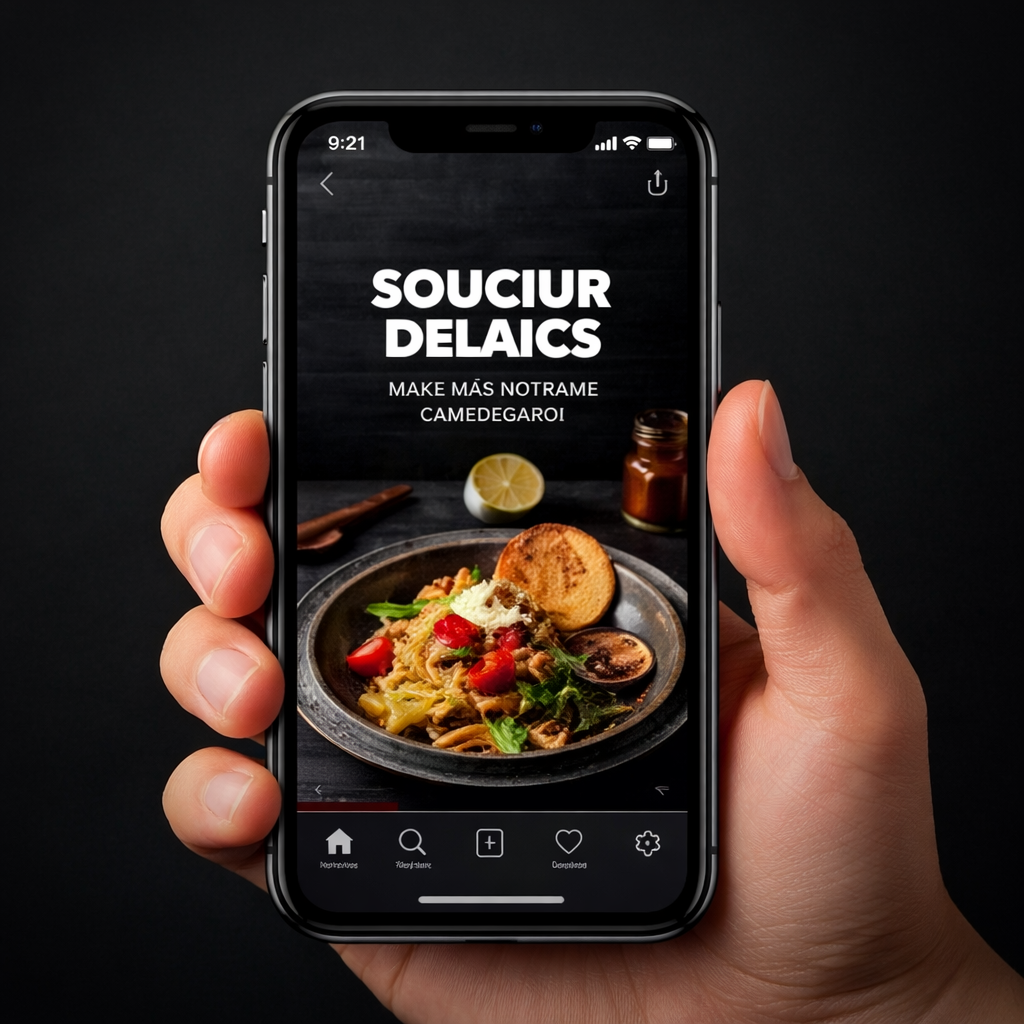 Restaurant social media design