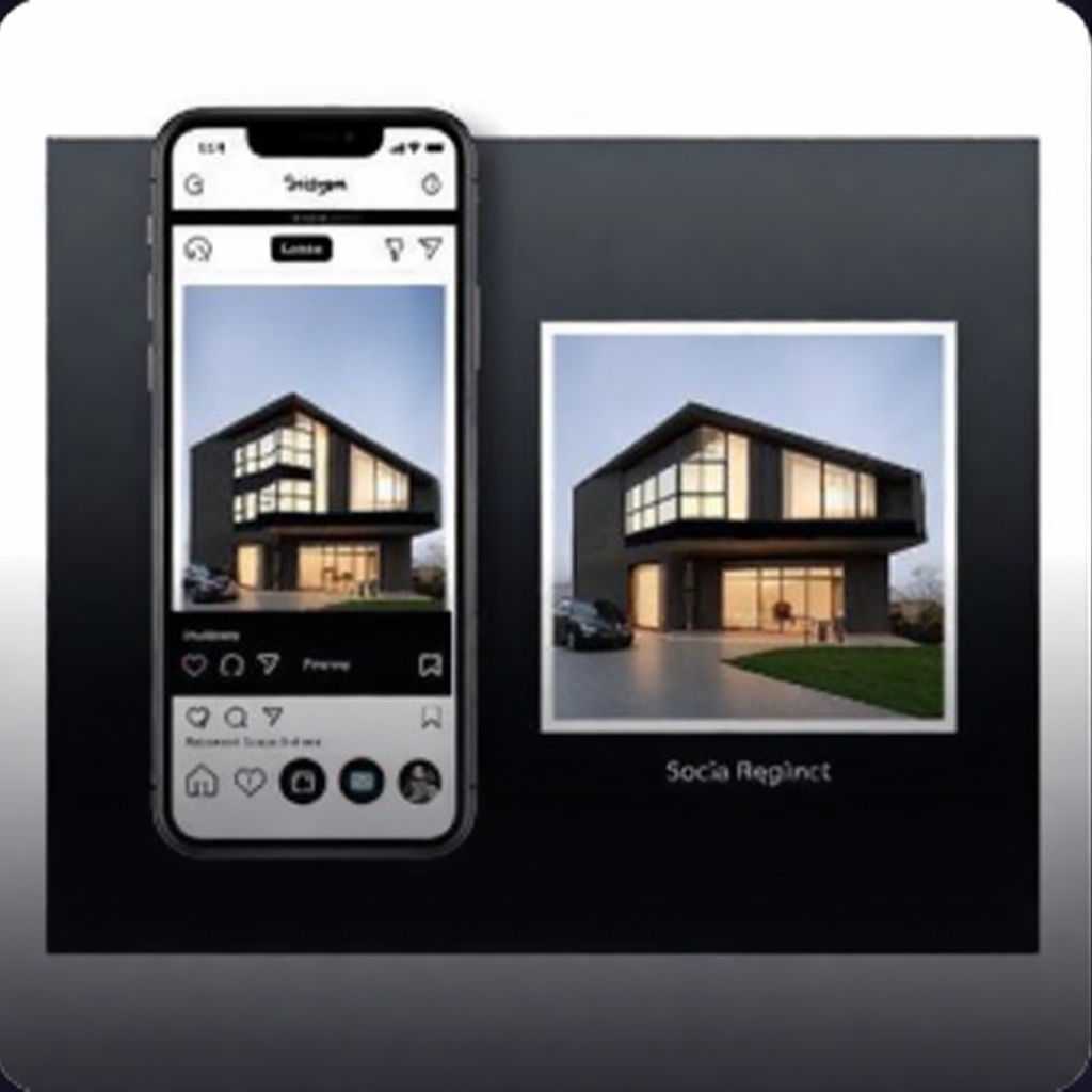 Real estate social media design